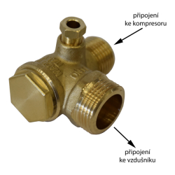 Ventil zpětný vnější 1"xvnější 3/4"